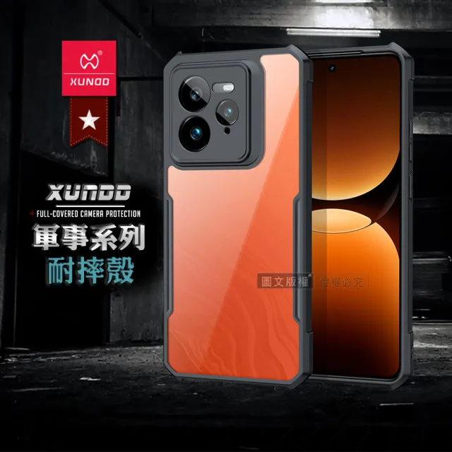 XUNDD 訊迪】realme GT 7 Pro 軍事防摔鏡頭全包覆清透保護手機殼-夜幕