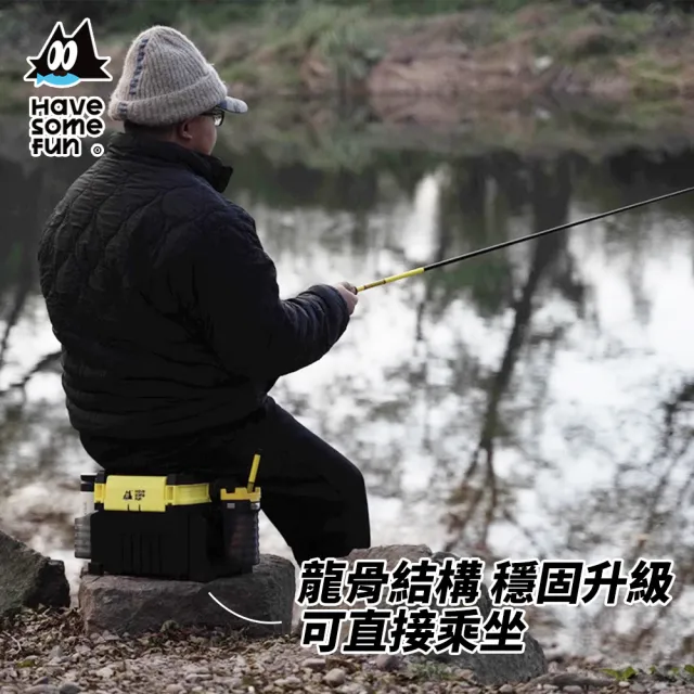 【樂貓釣Have Some Fun】釣魚工具箱(釣魚工具箱 釣魚箱 路亞箱 釣蝦工具箱 釣箱 釣具箱)