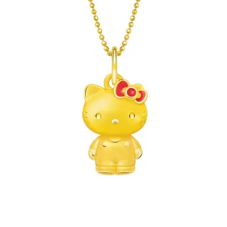 【Just Gold 鎮金店】三麗鷗 Lovely Memorie-Kitty 黃金吊墜(不含鍊)