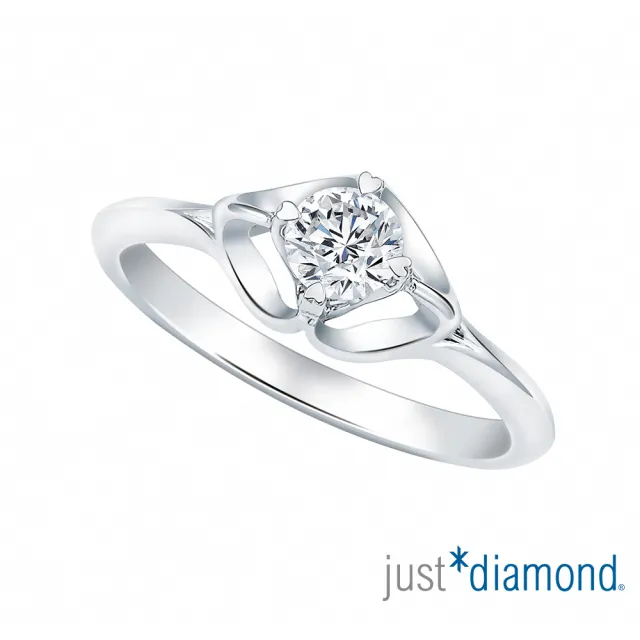 【Just Diamond】鎮金店 18K金 GIA Signature 印記-歡沁 鑽石戒指