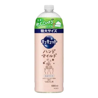 【Kao 花王】日本 珂珂透 溫和護手除菌高效洗碗精補充瓶 680ml(平輸商品)