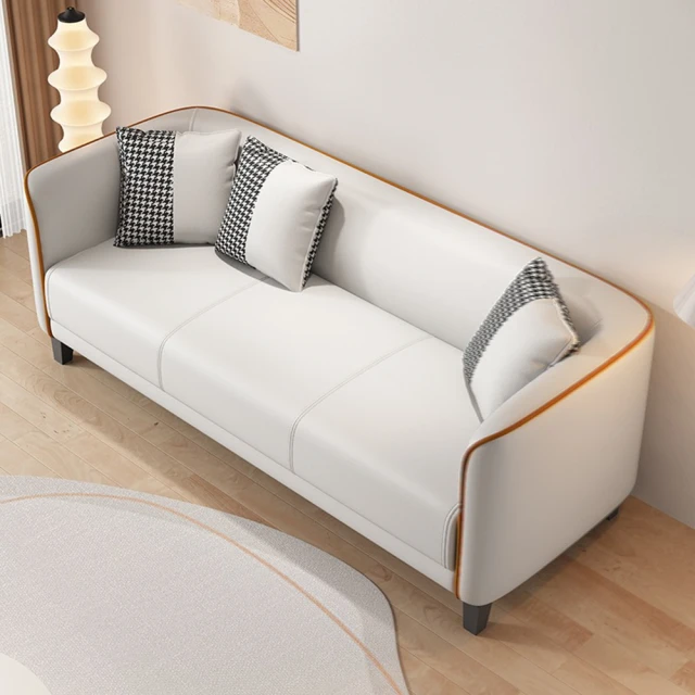 業龍家具 北歐簡約布藝沙發單人75公分/預計10-15個工作日左右送達(實木框架/塑鋼高腳/久坐不塌)