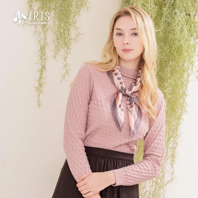 IRIS 艾莉詩 氣質格紋織感針織上衣-3色(46845)優