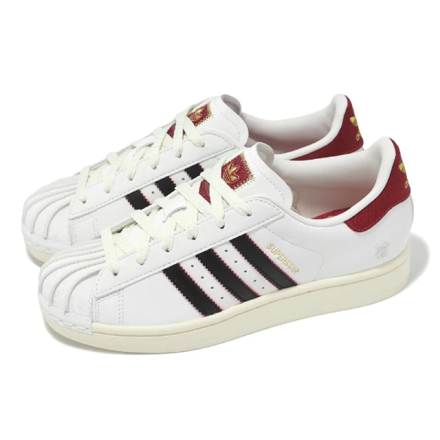 adidas 愛迪達 休閒鞋 Superstar 男鞋 女鞋 CNY 新年 蛇年 蛇紋 白 紅 金 愛迪達(JR8036)