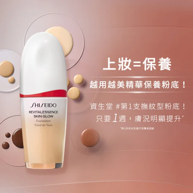 【SHISEIDO 資生堂國際櫃】超聚光活膚粉底精華30mL(粉底/底妝/粉底液/保濕)