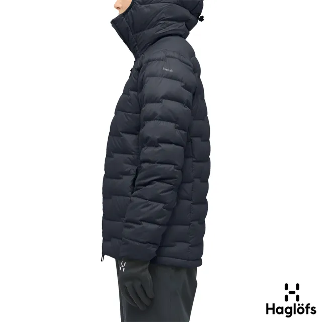 【Haglofs】女 Roc Flash Down 羽絨連帽外套(黑色)
