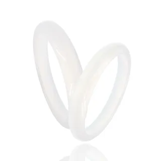【喜緣玉品】白月光 冰種白玉髓 手鐲(平安鐲)