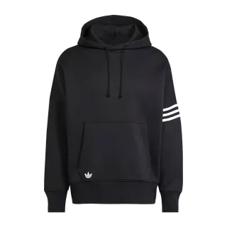【adidas 愛迪達】NEU C HD 男 連帽上衣 帽t 連帽長袖 休閒穿搭 黑(JC9937)