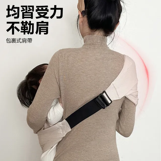 【Nil】寶寶外出前抱式背巾 嬰幼兒便攜收納背帶 網眼透氣單肩背袋 兒童揹巾