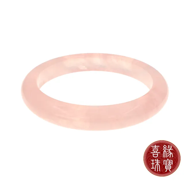【喜緣玉品】芙蓉星光 粉水晶 滿色手鐲(平安鐲)
