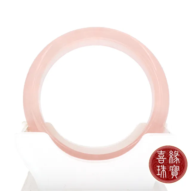 【喜緣玉品】芙蓉星光 粉水晶 滿色手鐲(平安鐲)