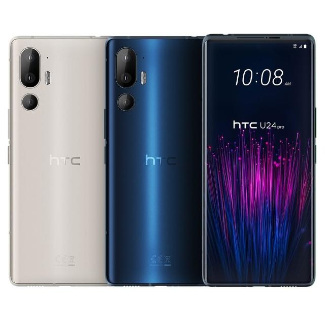 HTC宏達電 U24 Pro 旗艦5G手機，搭載 Snapdragon 7 Gen 3 八核心處理器（最高2.4GHz），12GB RAM 與 512GB 儲存空間，支援 microSD 擴充。6.8吋 1080x2436 解析度螢幕，提供流暢視覺體驗。後置 5000萬畫素主相機與前置 5000萬畫素自拍鏡頭，支援視訊功能。4600mAh 電池，Android 14 作業系統，白色系/藍色系選擇，機身尺寸 167.1x74.9x8.98mm，重量 198.7g。雙 nano SIM 卡槽，5G/5G 頻段支援（n1/n7/n41/n78 等），包含 Type-C 充電線與變壓器，NCC 認證 CCAK245G0050T7。完美適合多媒體與高效能需求使用者！