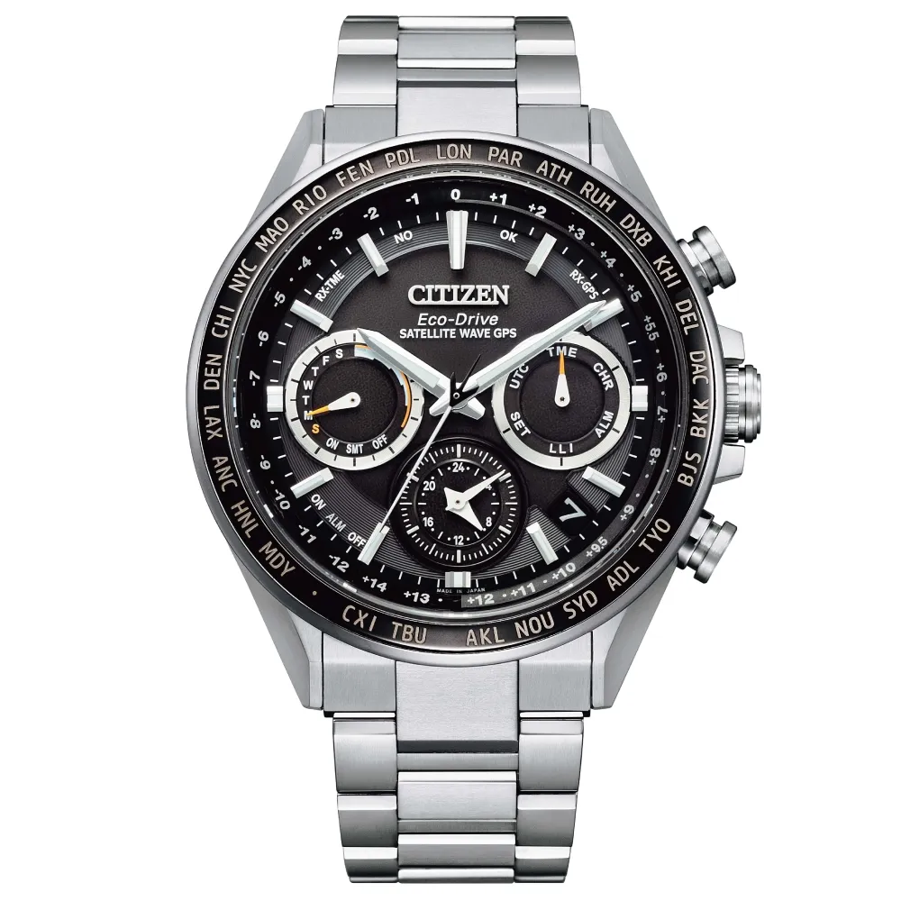 【CITIZEN 星辰】GPS衛星對時光動能鈦金屬手錶  禮物  手錶(CC4015-51E)