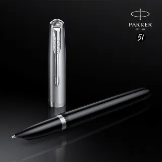 【PARKER】派克 51復刻版 銀蓋黑桿 鋼筆