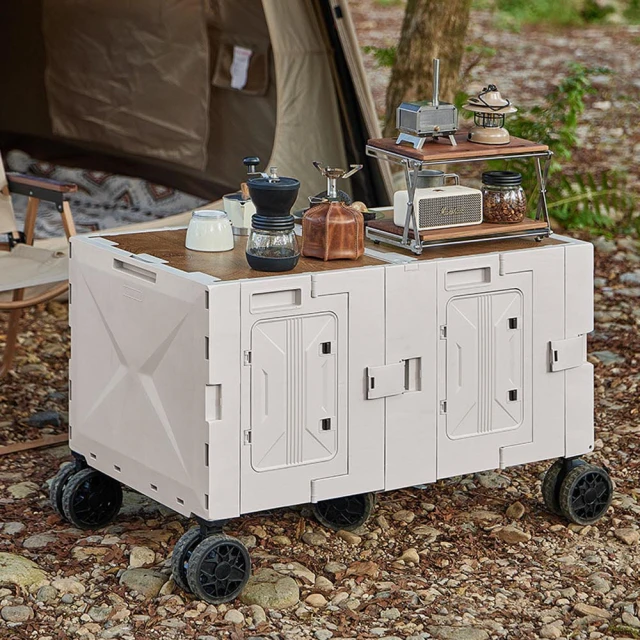 AOTTOAOTTO 150L升級加厚款折疊收納推車購物車(平板車 手推車 手拉車 購物車)