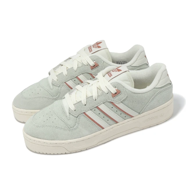 adidas 愛迪達 休閒鞋 Rivalry Low W 女鞋 綠 米白 麂皮 拼接 復古 愛迪達(IF6258)