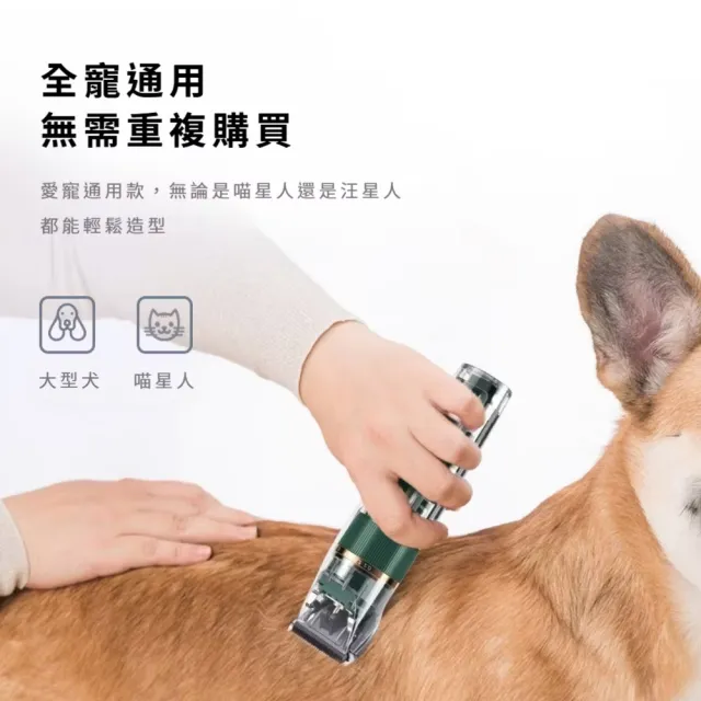 三檔電動寵物剃毛器-附4頭(可水洗 安全電剪 剪毛器 寵物剃刀 剃毛刀 理毛器 理髮器 剪毛器)