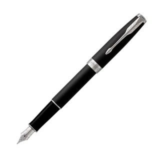 【PARKER】派克 卓爾霧黑白夾 F尖 鋼筆 法國製造