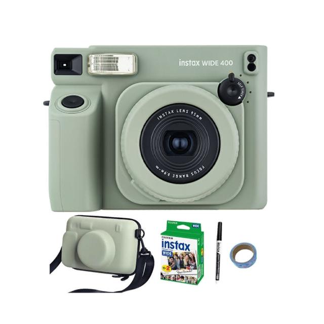 【FUJIFILM 富士】Instax WIDE 400 寬幅型 拍立得相機 公司貨(贈原廠硬殼包20張底片超值組)