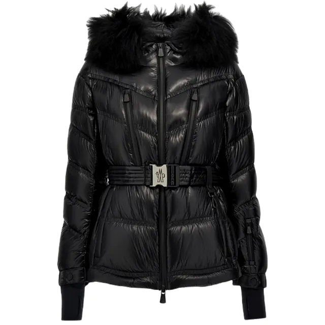 【MONCLER】女款 BERNINS 連帽滑雪羽絨外套-黑色(1號USA-S、2號USA-M、3號USA-L)