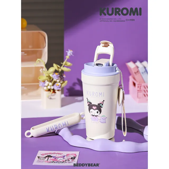 【BEDDY BEAR 杯具熊】酷洛米心氣保溫咖啡杯 500ml(成人保溫杯 保溫瓶 兒童水壺)
