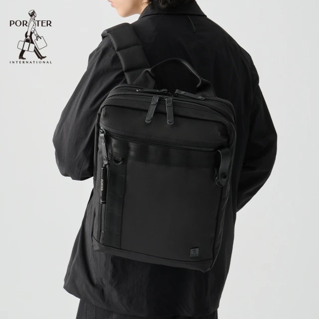 PORTER INTERNATIONAL 自信經典NEW H PORTER INTERNATIONAL 自信經典NEW HEAT後背包(黑)