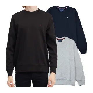 【Tommy Hilfiger】TOMMY 厚磅爆款素面小LOGO大學T恤(平輸品/多款任選)