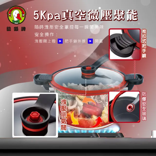 【鵝頭牌】6公升微壓料理鍋a(CI-2800B)