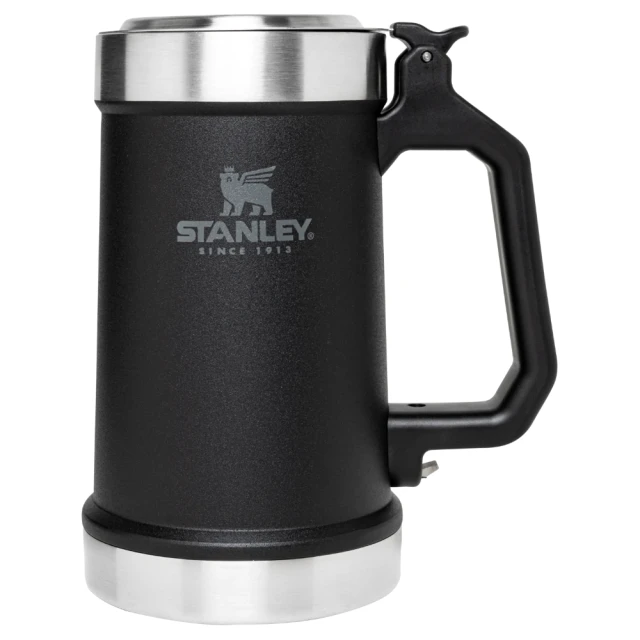 Stanley 經典系列 加蓋啤酒杯0.7L 消光黑 10-09845-034(10-09845-034)