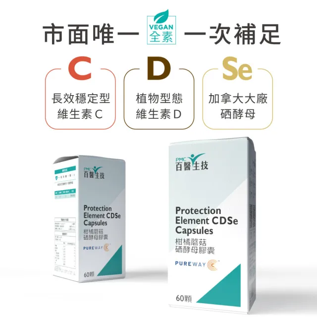 【PMC 百醫生技】柑橘蘑菇硒酵母膠囊盒裝(60顆入)