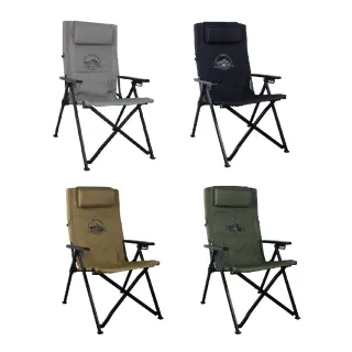 【Camping Ace】野樂黑森戰術六段椅 高背椅 戶外椅(折疊椅 露營椅 大川椅 休閒椅)