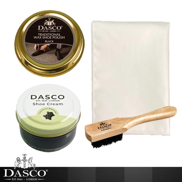 DASCO 伯爵 皮鞋修護亮光組(皮鞋修護 皮革保養 蜜蠟鞋膏 晶亮鞋蠟)