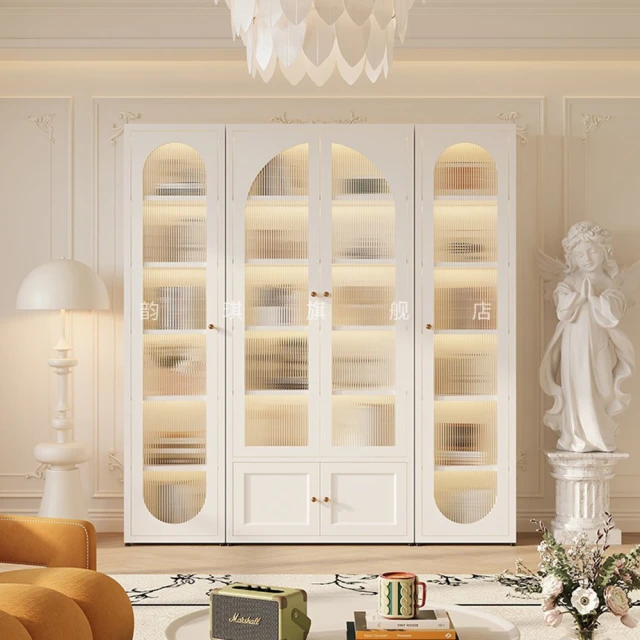 耐家 2門8格法式古羅馬鐵藝書櫃 80×35×200公分(3色可選/置物架/收納架/書架/置物鐵架/預售15天)