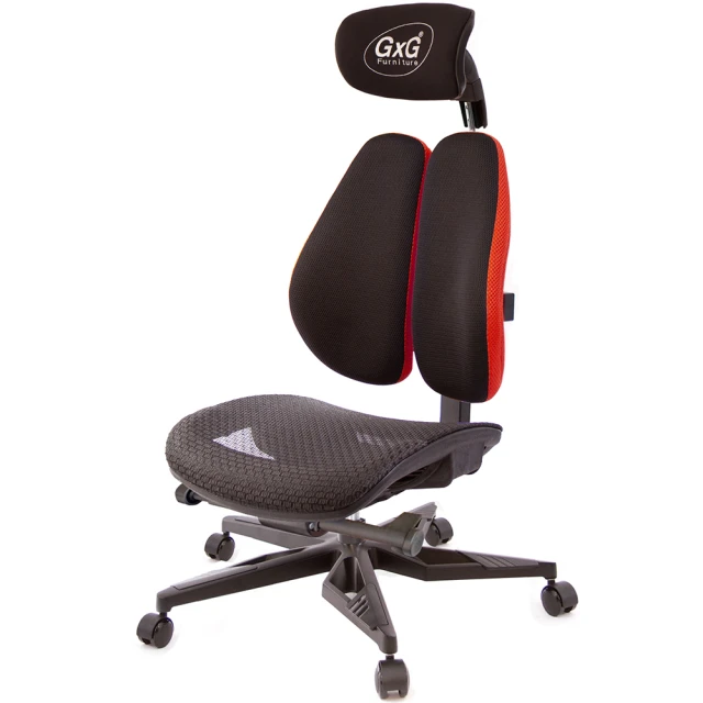 GXG 吉加吉 大網座 雙背工學椅 電競腳/無扶手(TW-3676 KGANH)