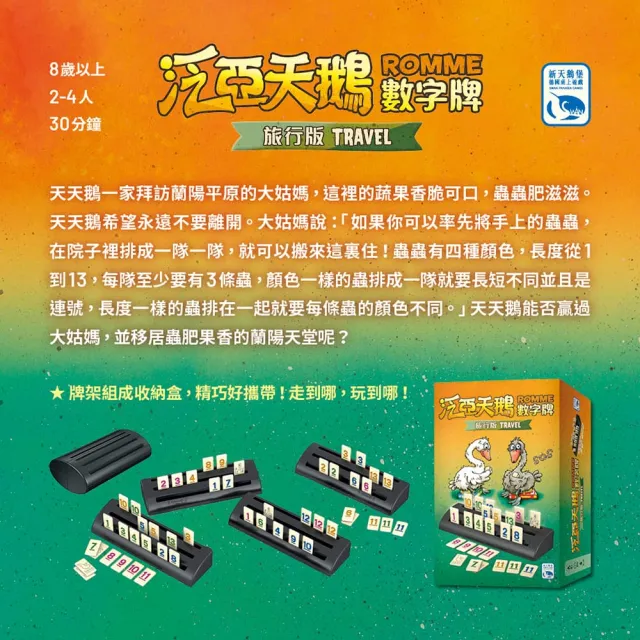 【新天鵝堡桌遊】泛亞天鵝數字牌旅行版ROMME TRAVEL(全家一起來/越多人越好玩/送禮最大方)