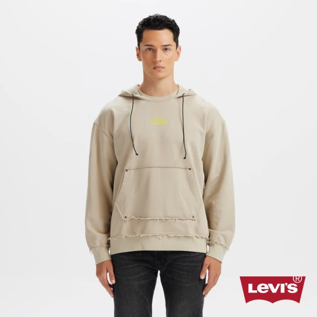 LEVIS 男款 寬鬆版帽T ROCK&ROLL系列 男生帽袖 t 人氣新品 002XY-0001