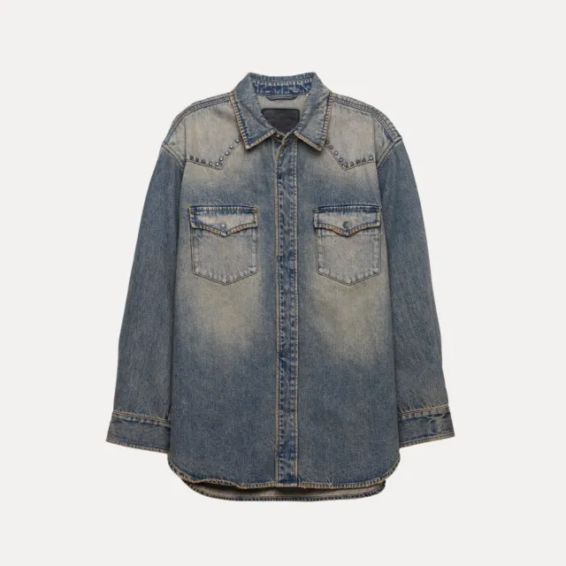 【LEVIS】男款 牛仔襯衫 ROCK&ROLL系列 牛仔外套 襯衫外套 上衣 熱賣單品 002XV-0001