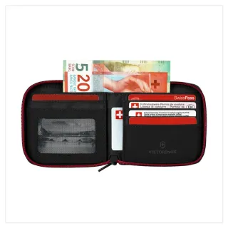 【VICTORINOX 瑞士維氏】Travel Essentials ㄇ字拉鍊短夾(653367/653368)