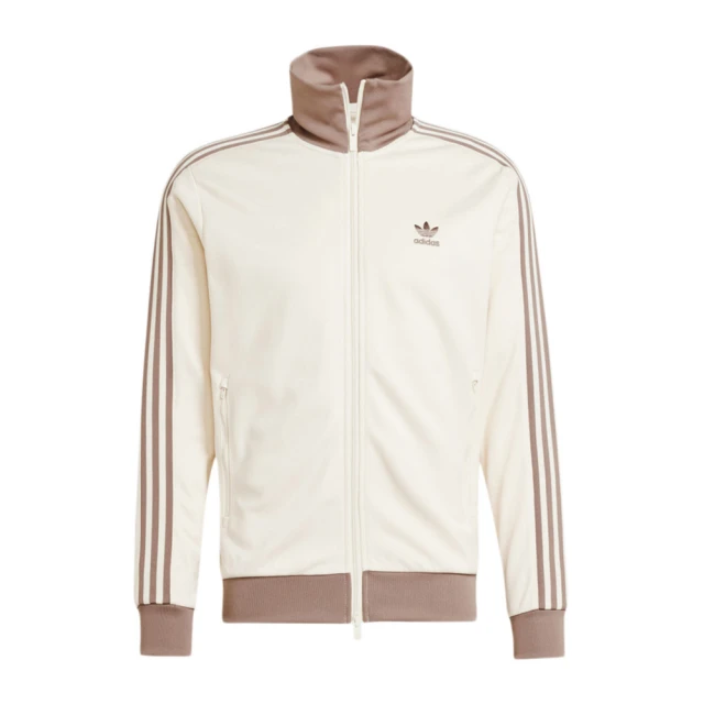 adidas 愛迪達 Classic TT 男 立領外套 運動外套 休閒穿搭 經典 復古 米白 淺棕(JP2522)