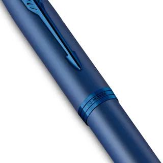 【PARKER】派克 新IM 特別款 電光藍 鋼珠筆(金屬色系)