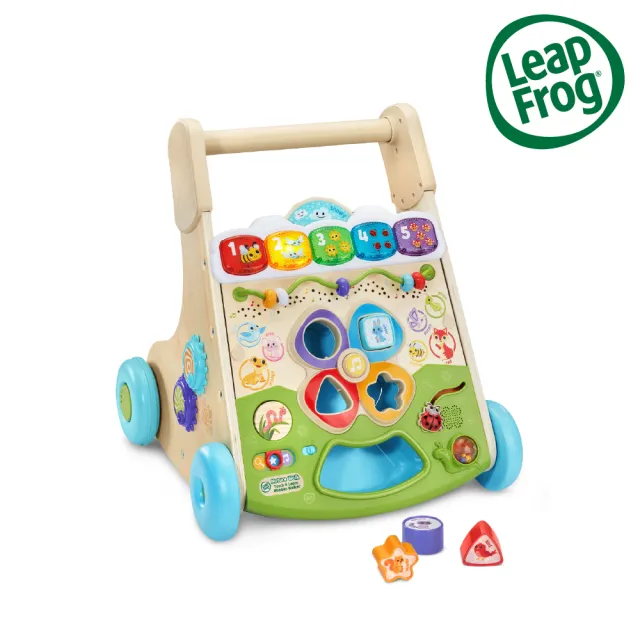 【LeapFrog】木質二合一觸控學步車(FSC認證的木材製成品質保證又安心)