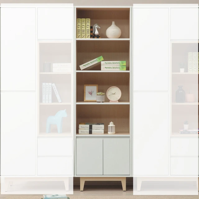 MUNA 家居 芃芮德3.8尺書櫃組/J171+J172(櫥 MUNA 家居 芃芮德3.8尺書櫃組/J171+J172(櫥