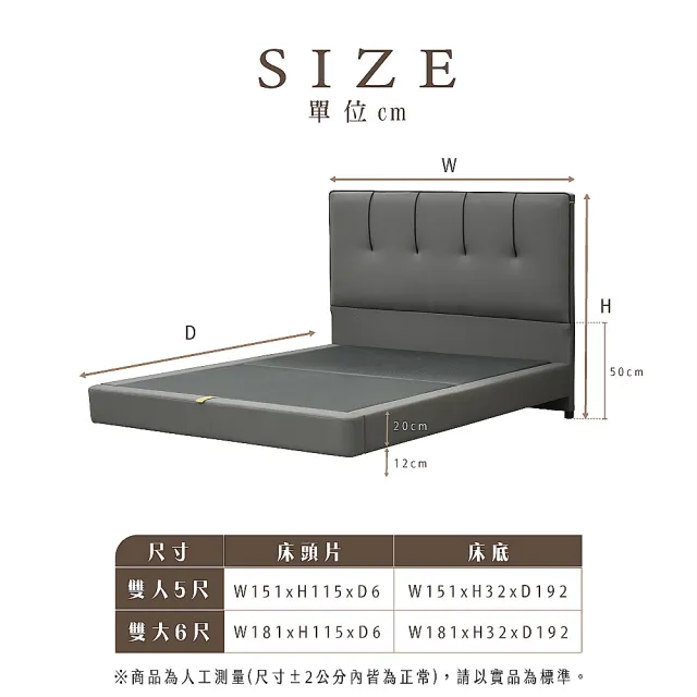 【IHouse】奶油夾心 雙大6尺 房間2件組(貓抓皮床片+懸浮床)