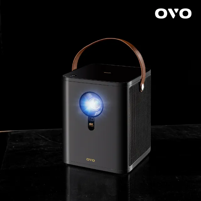 【OVO】真4K高亮28ms低延遲可K歌智慧投影機 K9(2600ANSI 8W+8W聲道 娛樂/露營/戶外/商用)