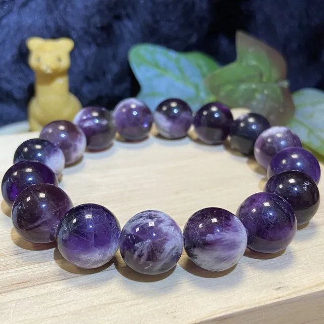 【Cozy 世界水晶原礦與茶】羽毛紫螢石 13mm+ 98-5(開發智慧 幫助提升靈動力)