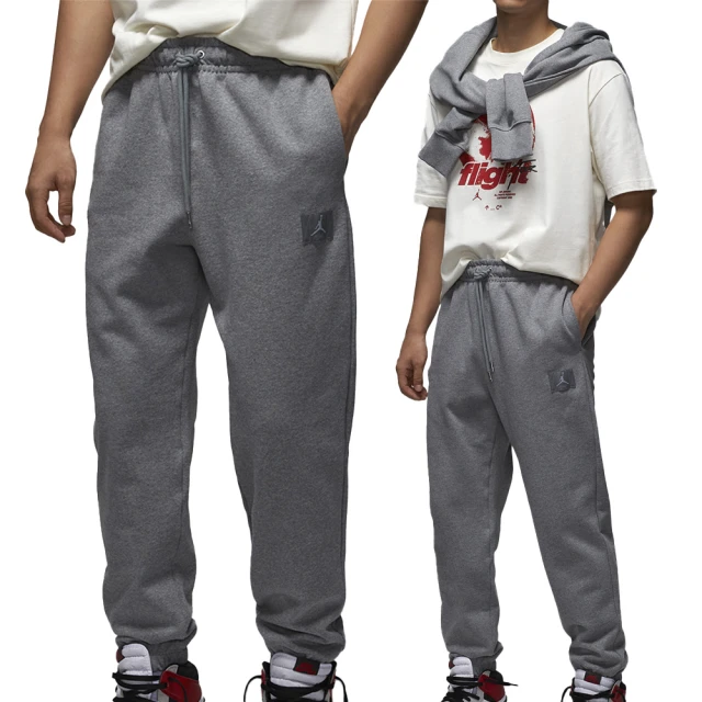 NIKE 耐吉 J FLT FLC Pant 男款 灰色 喬丹 運動 休閒 抽繩 縮口 棉褲 加絨 長褲 FV7252-091