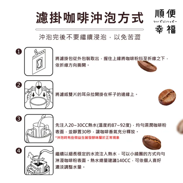 【順便幸福】益生菌濾掛咖啡-摩卡12包x1盒(使排便順暢 乳酸菌)