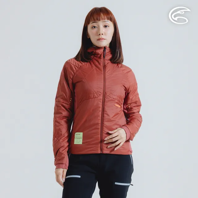 【ADISI】女SMAWARM海洋溫控超撥水彈性外套 AJ2421077 繡紅 S-2XL(蚵殼棉 運動外套 抗風 海洋紗)