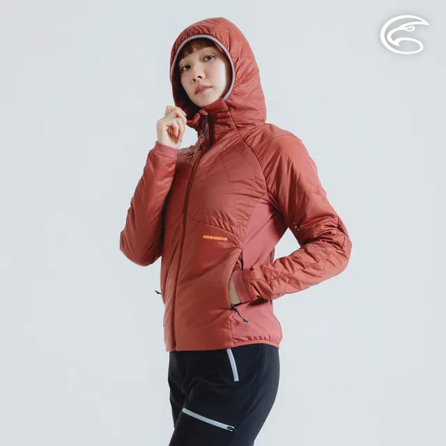 【ADISI】女SMAWARM海洋溫控超撥水彈性外套 AJ2421077 繡紅 S-2XL(蚵殼棉 運動外套 抗風 海洋紗)