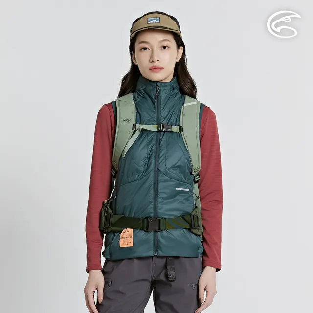 【ADISI】女SMAWARM海洋溫控超撥水彈性背心 AV2421079 翡翠綠 S-2XL(蚵殼棉 運動外套 抗風 海洋紗)